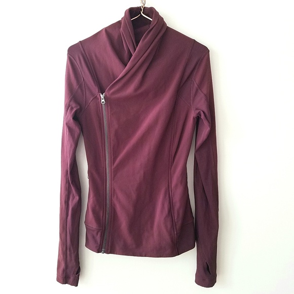 lululemon athletica Jackets & Blazers - Lululemon | Bhakti Bordeaux Drama Zip Jacket 6